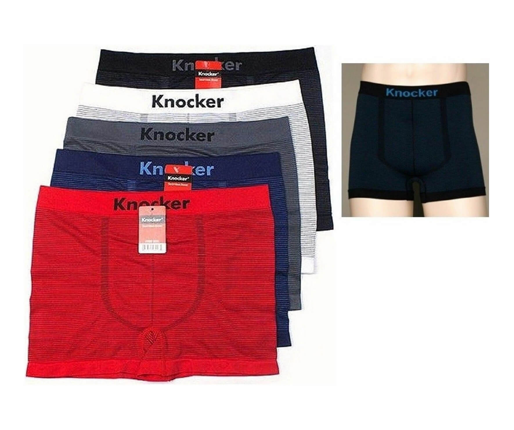 3 Pack Assorted Knocker Men Boxer Shorts Trunks All Sizes Brand New Lowest Price